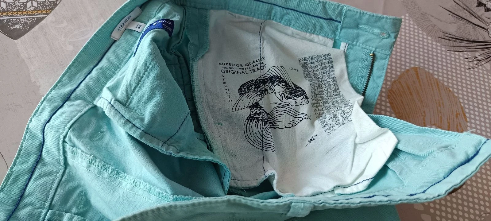 Calça Chino turquesa JULES tamanho 38 EXCELENTE ESTADO – photo 9